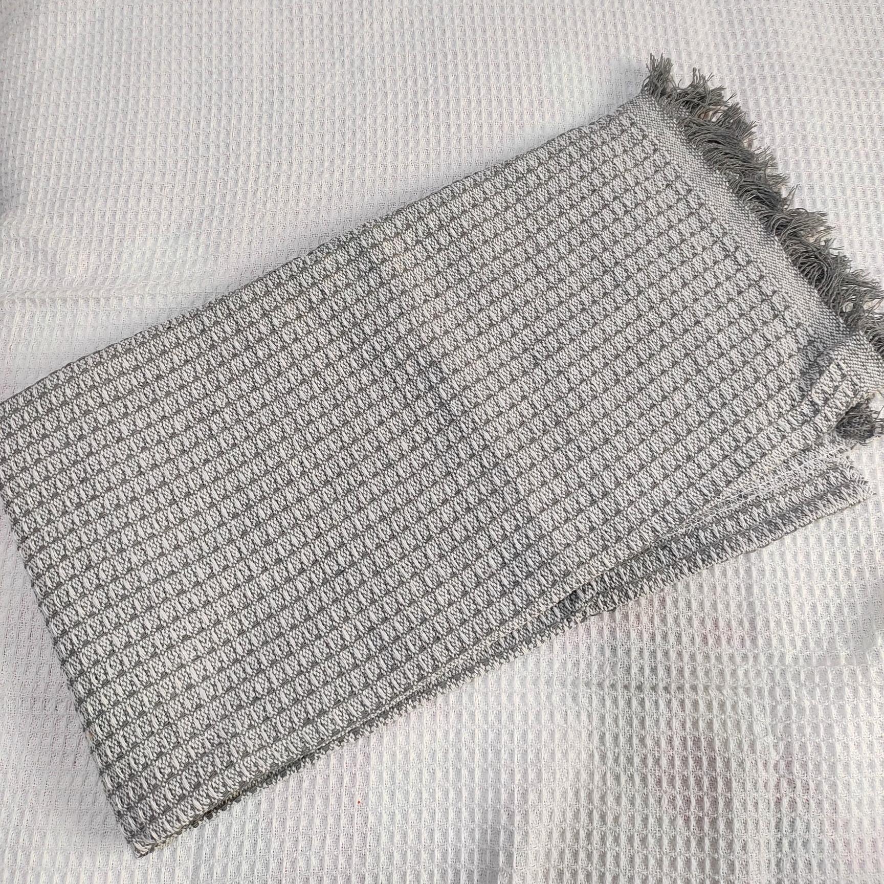 Waffle Weave Cotton Sofa Cover: Extra Large, Soft Organic Blanket