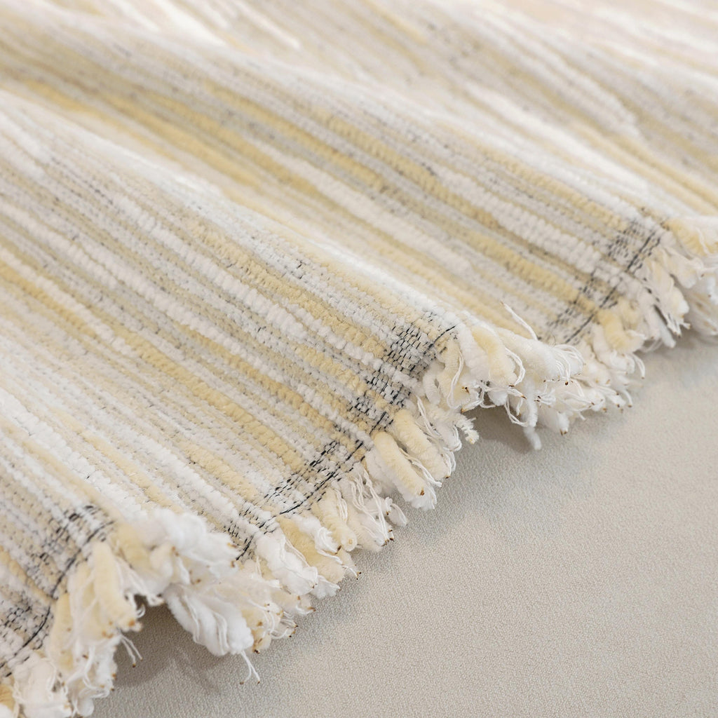 Chenille Throw Blanket: Modern Sofa Protector, Custom Length