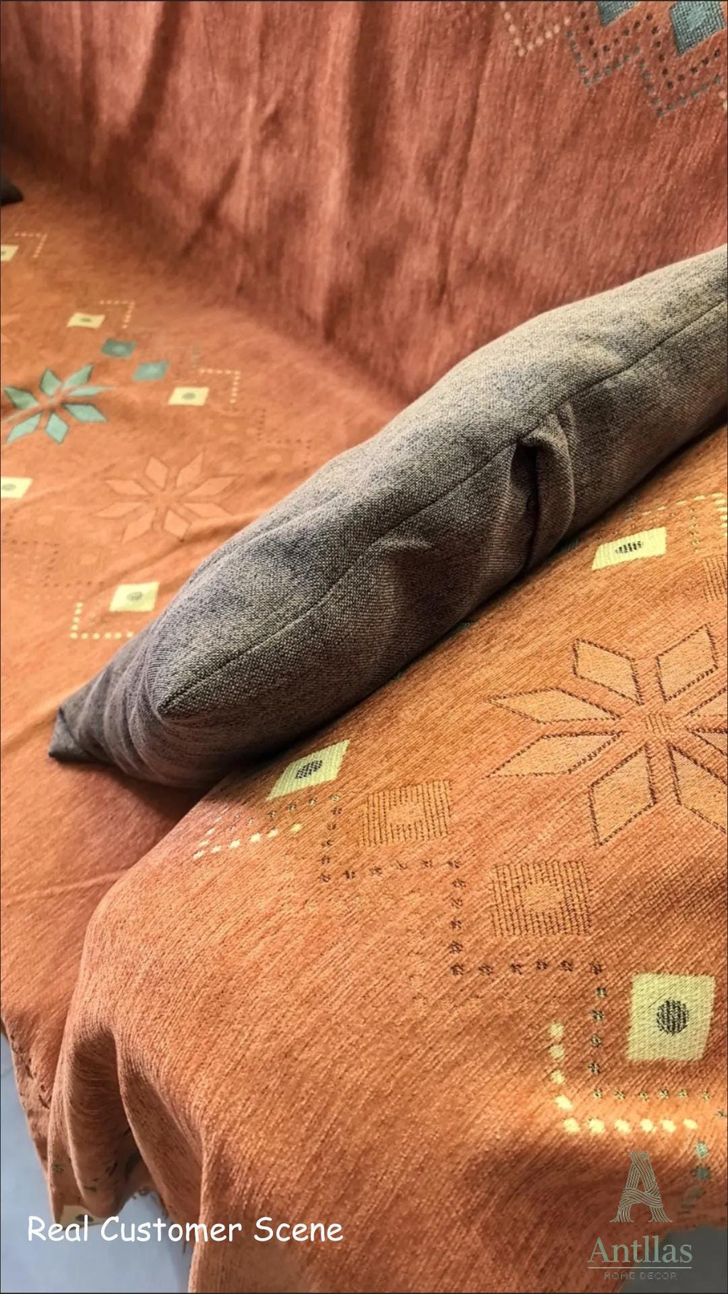Bohemian Chenille Sofa Cover: Anti-Slip Couch Cover, Cat Scratch Resistant