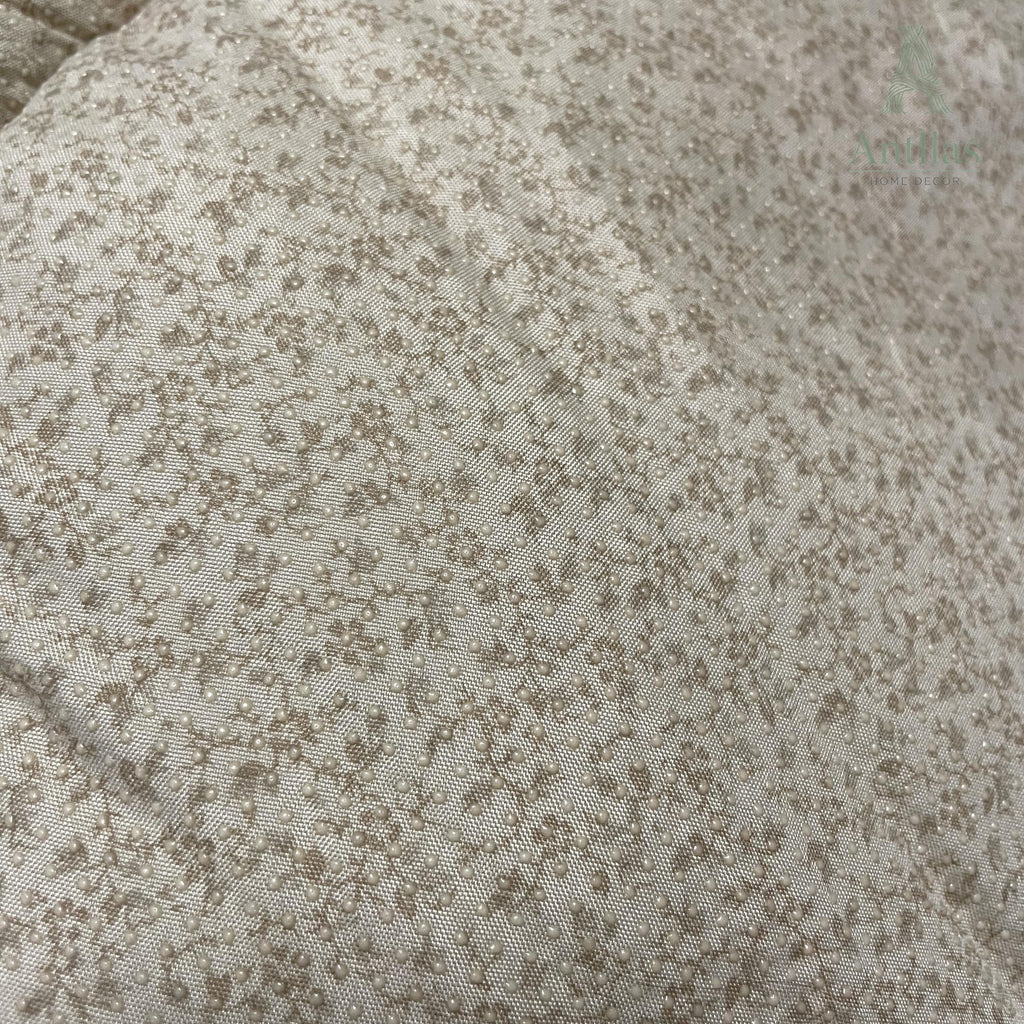 Large Round Patchwork Floor Cushion, Quilted Cotton Play Mat, 59"