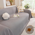Waterproof Teddy Sofa Cover, Soft Fleece Couch Throw, Pet Friendly Furniture Protector, Anti-Scratch, Washable