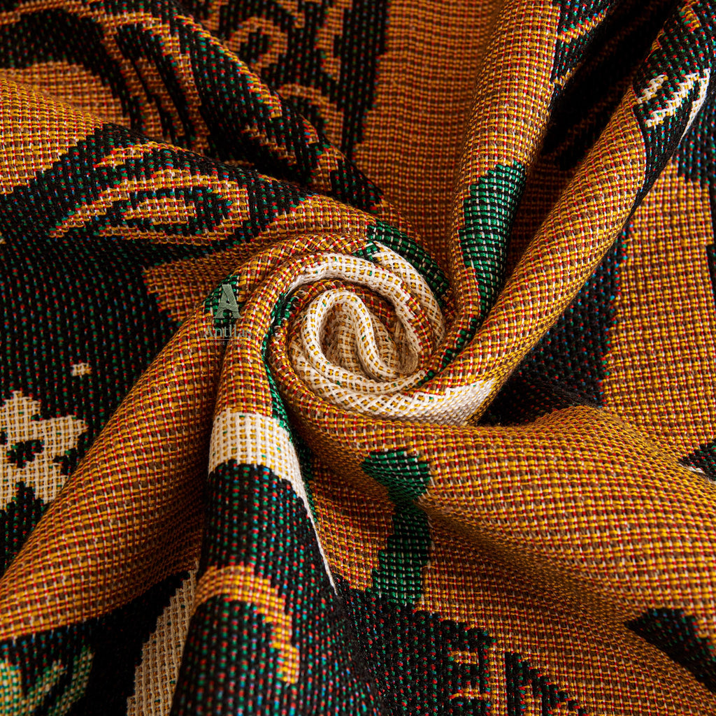 Chenille Jungle Animal Sofa Throw, Tribal Boho Kids Decor