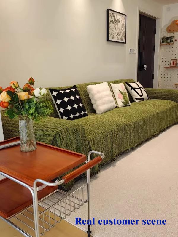 Water Resistance Chenille Sofa Cover, Pet Couch Protector, Non-Slip Sectional Throw, Washable