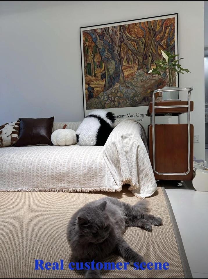 Water Resistance Chenille Sofa Cover, Pet Couch Protector, Non-Slip Sectional Throw, Washable