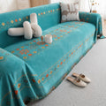 Bohemian Chenille Sofa Cover: Anti-Slip Couch Cover, Cat Scratch Resistant