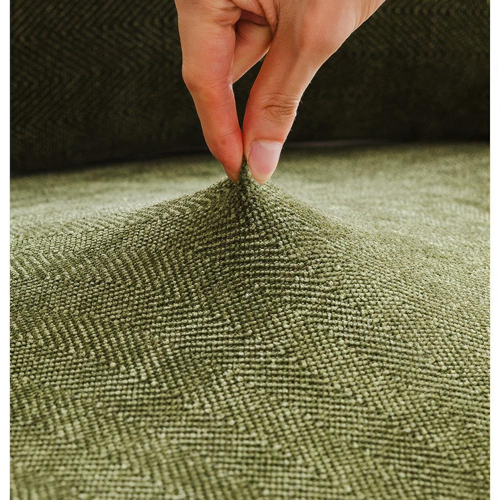 Stretch Chenille Sofa Cover, Full Cover Couch Slipcover, Pet Friendly Elastic Furniture Protector