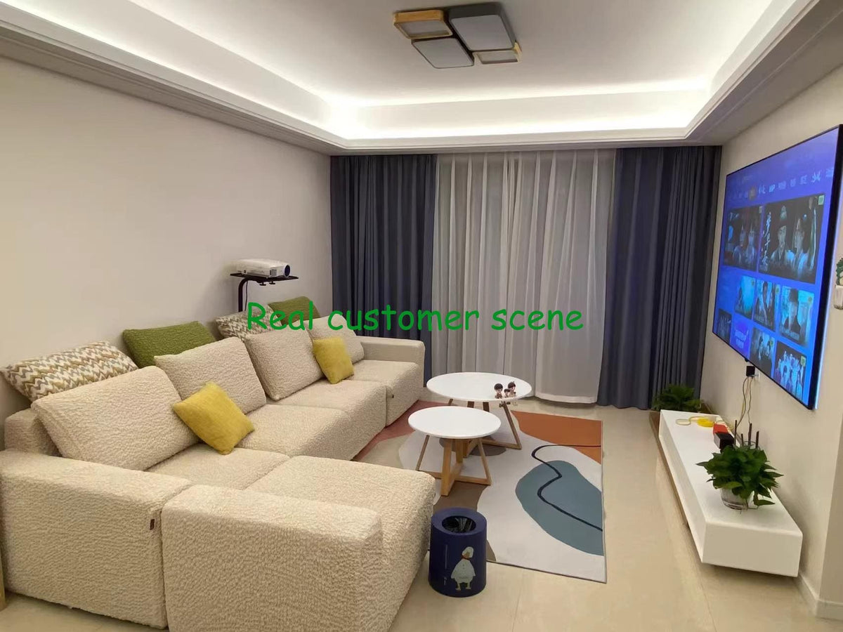 Bubble Textured Sofa Cover, Light Luxury Creamy Style Slipcover, Stretch L-Shape Couch Skin