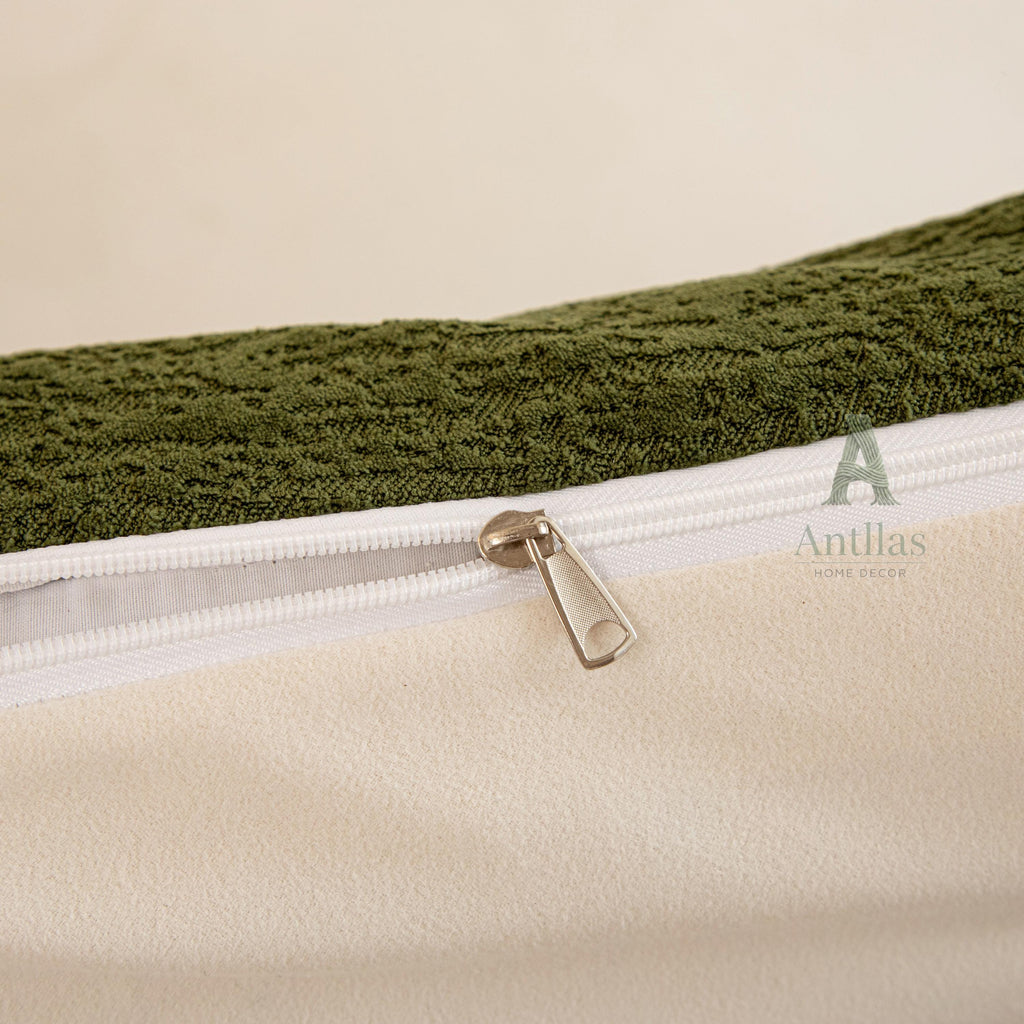 Textured Linen Headboard Cushion, Upholstered Bed Backrest, Tufted Reading Pillow