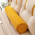 Ergonomic Corduroy Body Pillow, Maternity Side Sleeper Bolster, Leg Support Cushion (Washable Cover)