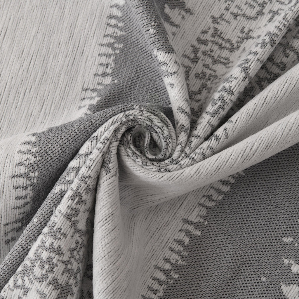 Heavyweight Chenille Sofa Throw Blanket, Striped Couch Protector, Pet Friendly Tassel Drape