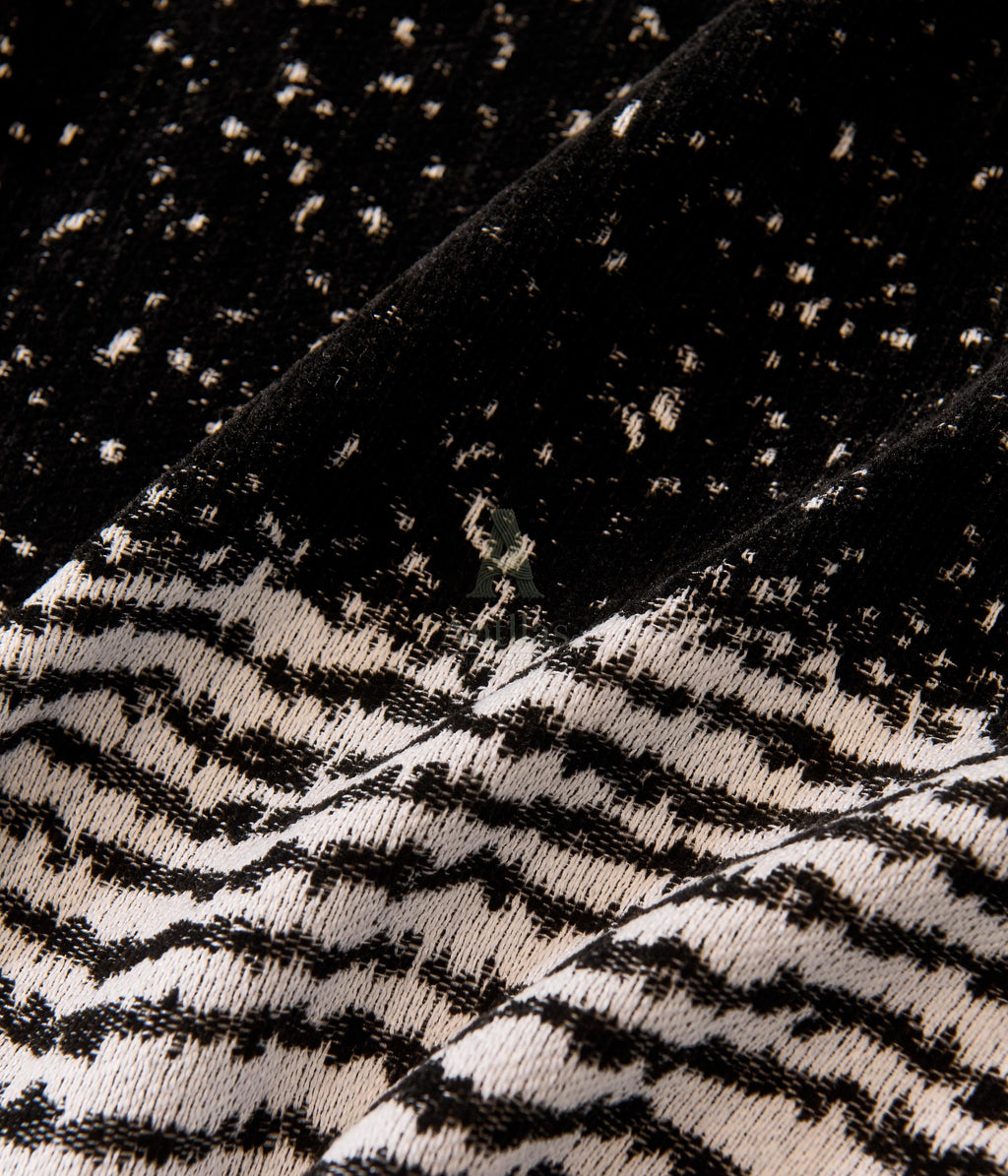 Black White Chenille Sofa Throw, Starry Night Couch Cover, Heavyweight Anti-Pilling Drape