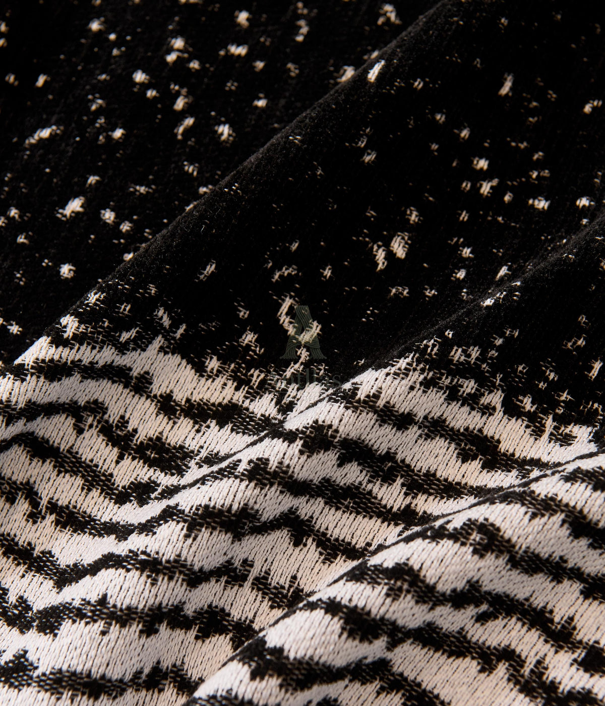 Black White Chenille Sofa Throw, Starry Night Couch Cover, Heavyweight Anti-Pilling Drape