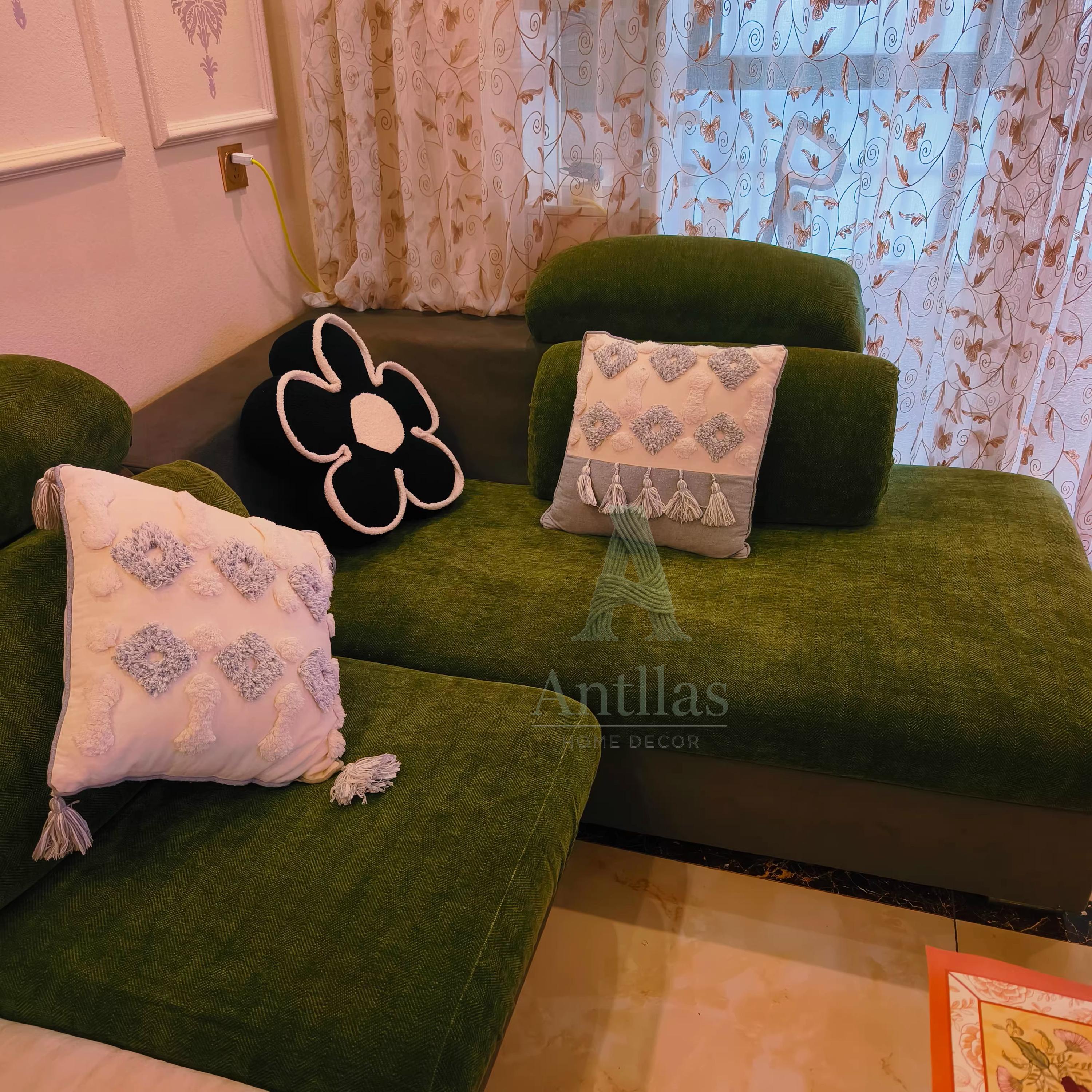 Elastic Chenille Sofa Cushion Cover, Fitted Sheet Fit, Pet Proof Protector