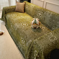 Vintage Bohemian Sofa Cover, Boho Woven Throw Blanket, Geometric Couch Slipcover, Fringe Furniture Protector