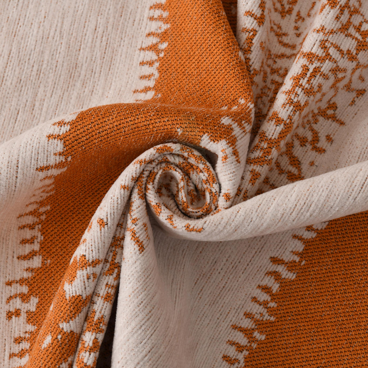 Heavyweight Chenille Sofa Throw Blanket, Striped Couch Protector, Pet Friendly Tassel Drape