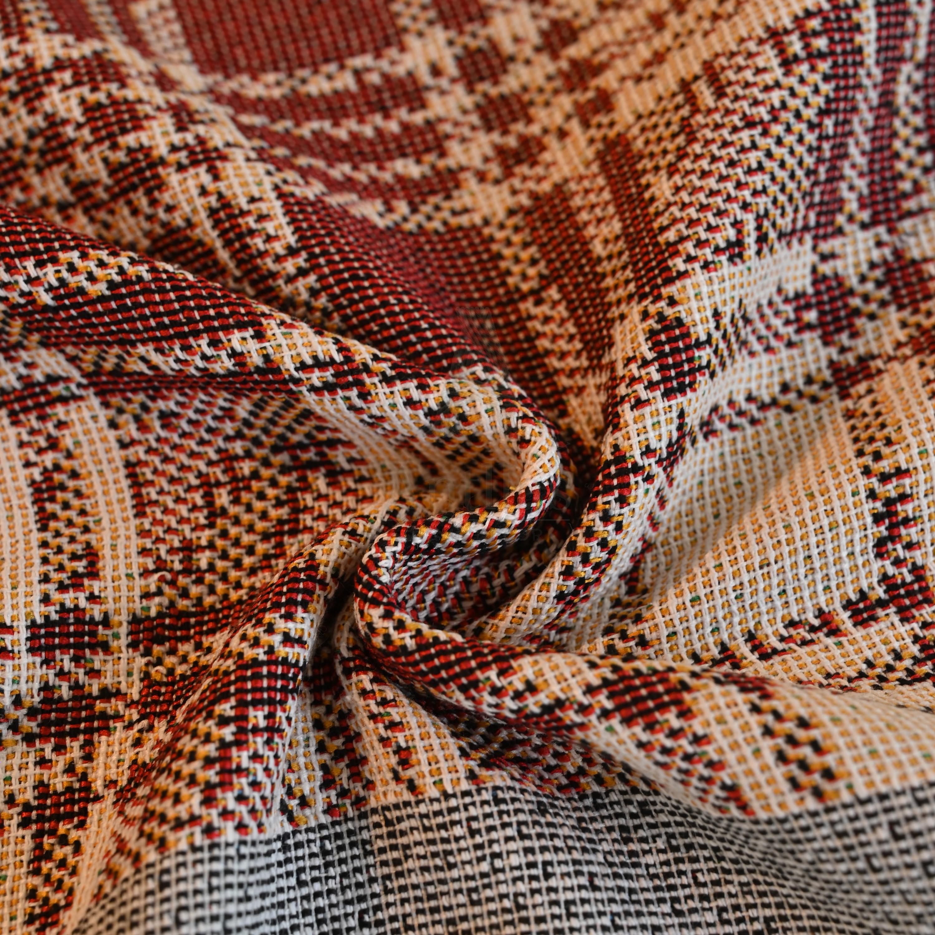 Heavyweight Chenille Sofa Throw, Boho Patchwork Couch Cover, Pet Friendly Furniture Protector