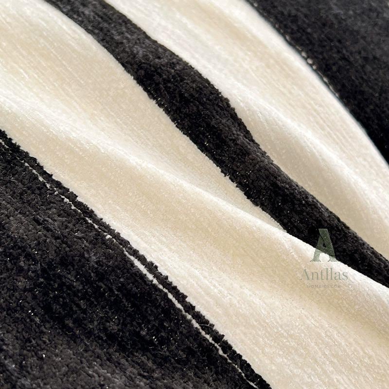 Modern Striped Large Pillow, Chenille Headboard Cushion, Sofa Backrest, Thick Lumbar Support
