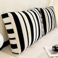 Modern Striped Large Pillow, Chenille Headboard Cushion, Sofa Backrest, Thick Lumbar Support