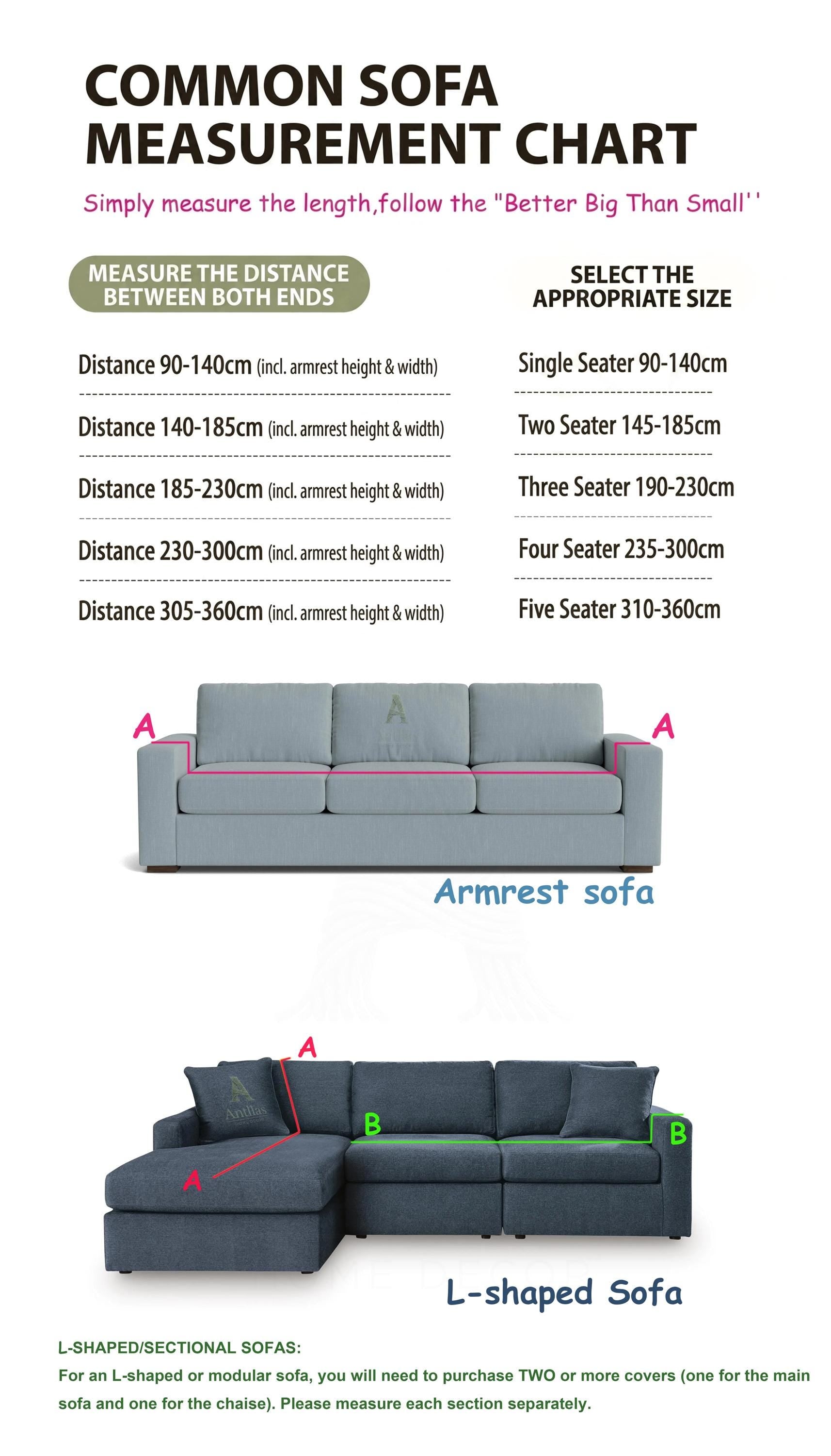 Stretch Chenille Sofa Cover, Full Cover Couch Slipcover, Pet Friendly Elastic Furniture Protector