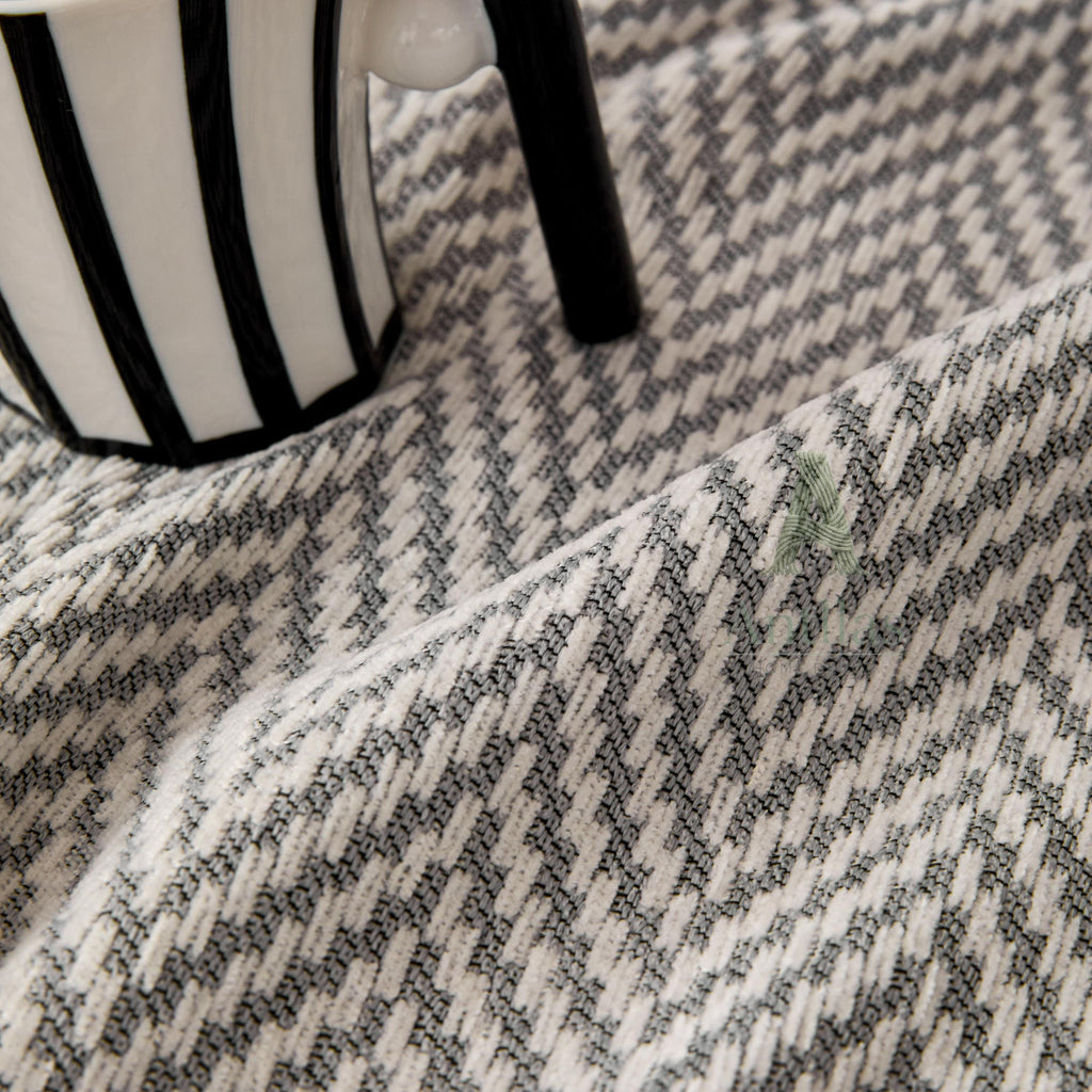 Vibrant Chevron Sofa Cover, Woven Herringbone Couch Throw, Boho Fringe Blanket, Geometric Slipcover for Instant Makeover