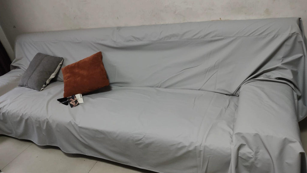 Matte Faux Leather Sofa Cover, Waterproof Cat Scratch Couch Throw, Pet Friendly Sofa Protector Blanket