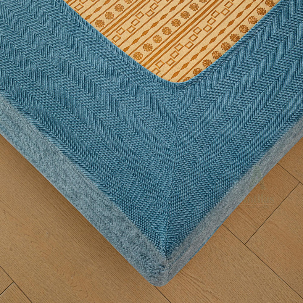 Pet Friendly Bed Base Cover & Headboard Slipcover Set, Scratch Resistant Box Spring Wrap, Stretch Bed Frame Protector