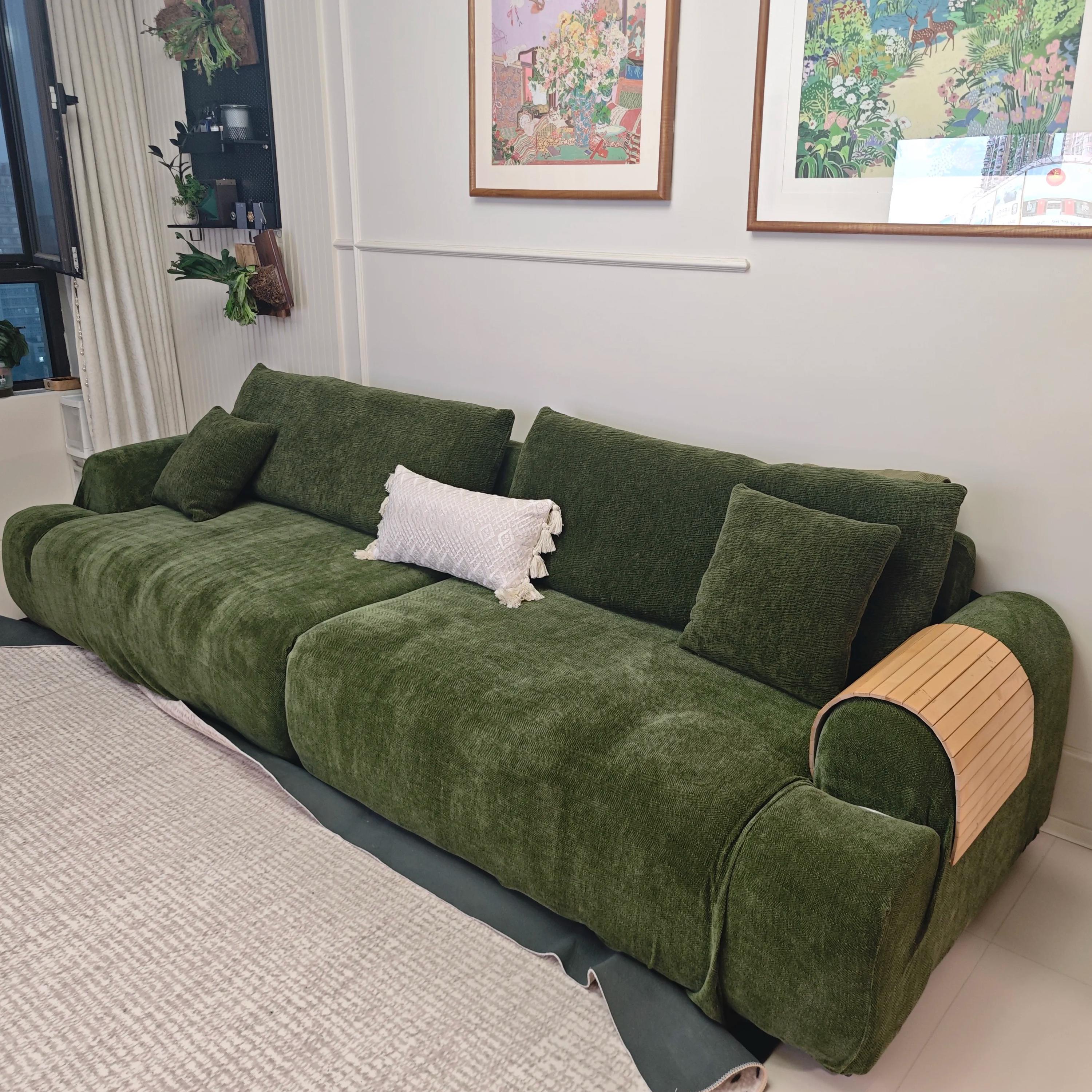Stretch Chenille Sofa Cover, Full Cover Couch Slipcover, Pet Friendly Elastic Furniture Protector