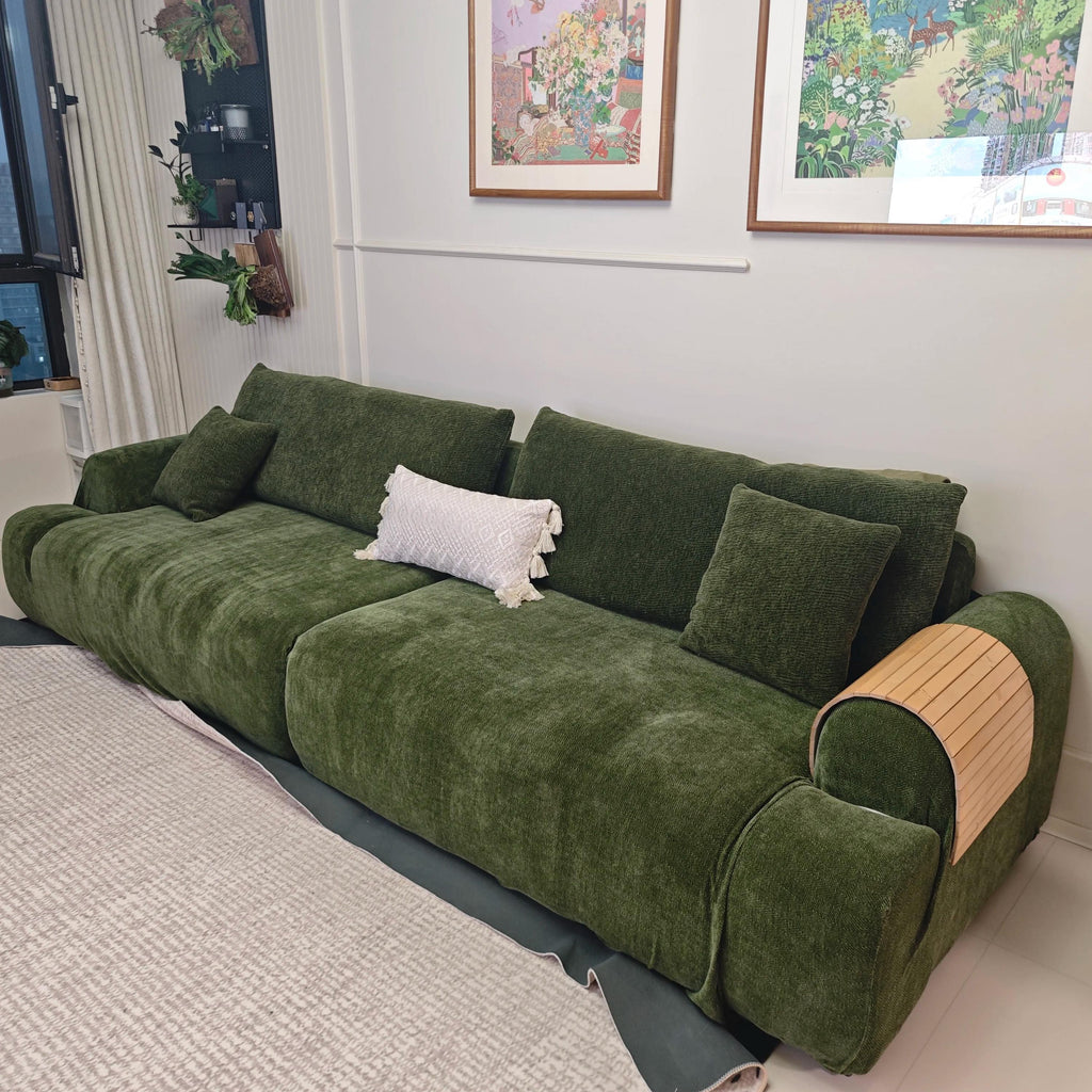 L-Shaped Sofa Cover, Stretch Chenille Sectional Slipcover, Full cover Couch Protector