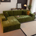 L-Shaped Sofa Cover, Stretch Chenille Sectional Slipcover, Full cover Couch Protector