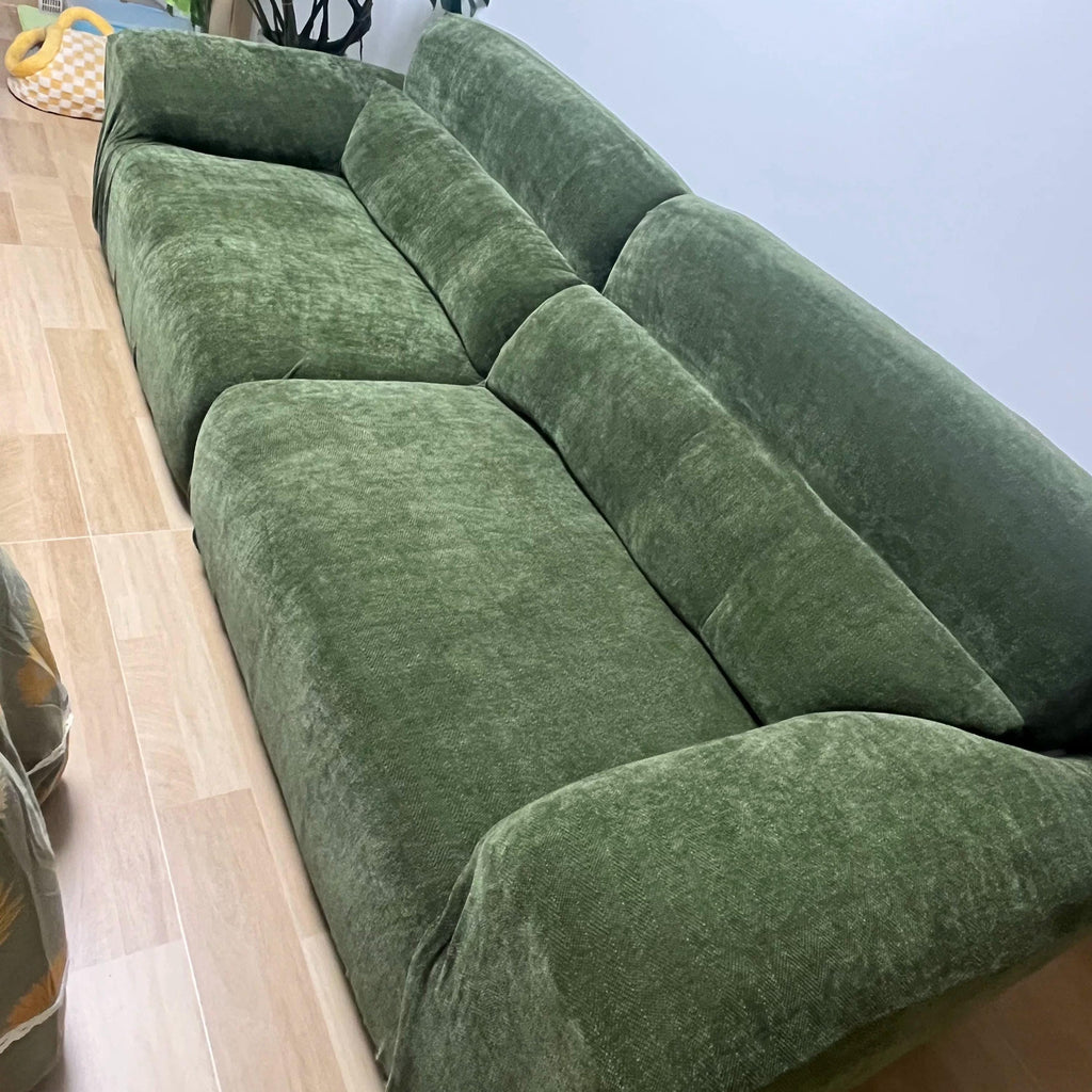 L-Shaped Sofa Cover, Stretch Chenille Sectional Slipcover, Full cover Couch Protector