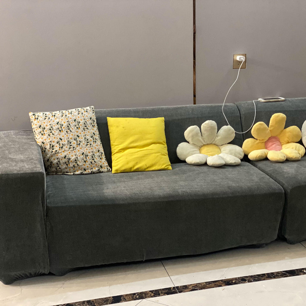 Stretch Chenille Sofa Cover, Full Cover Couch Slipcover, Pet Friendly Elastic Furniture Protector