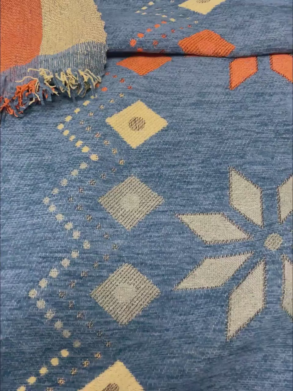 Bohemian Chenille Sofa Cover: Anti-Slip Couch Cover, Cat Scratch Resistant