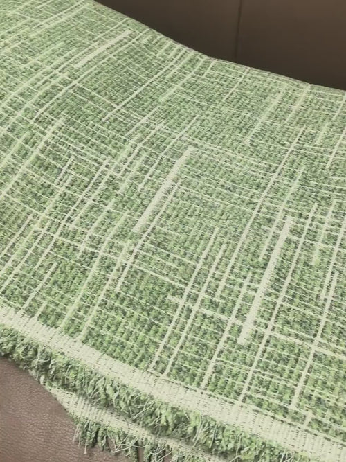 Abstract Line Art Chenille Sofa Throw, Cozy Woven Couch Cover, Romantic Gift